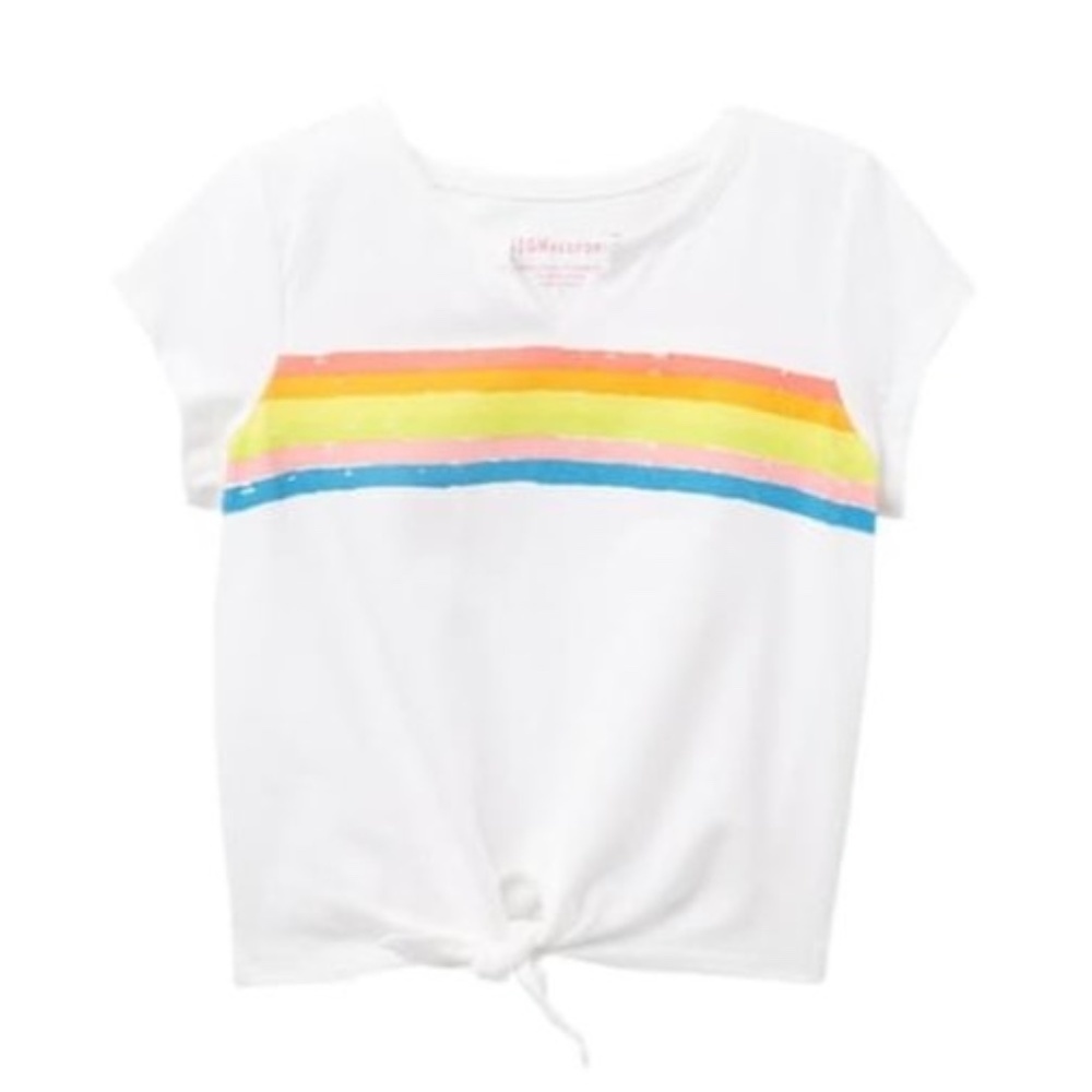 Design History Rainbow Stripe Top